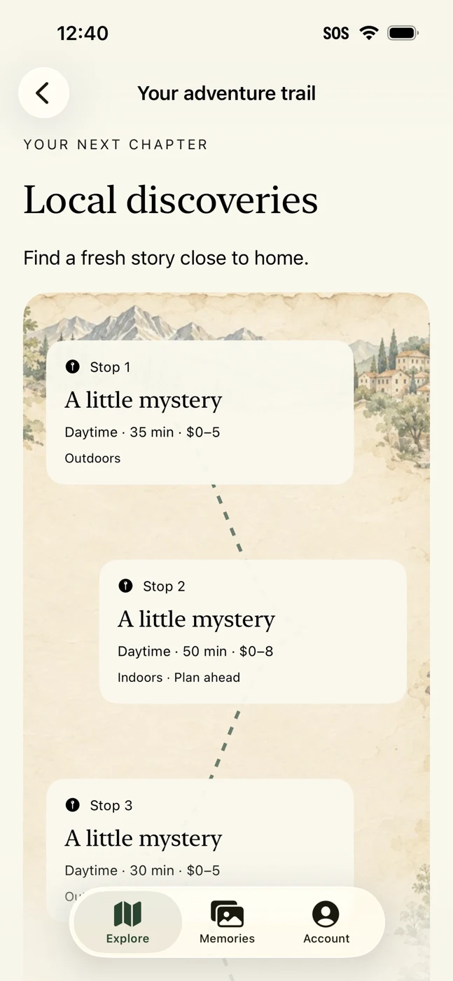Adventurer: Life Quests app interface